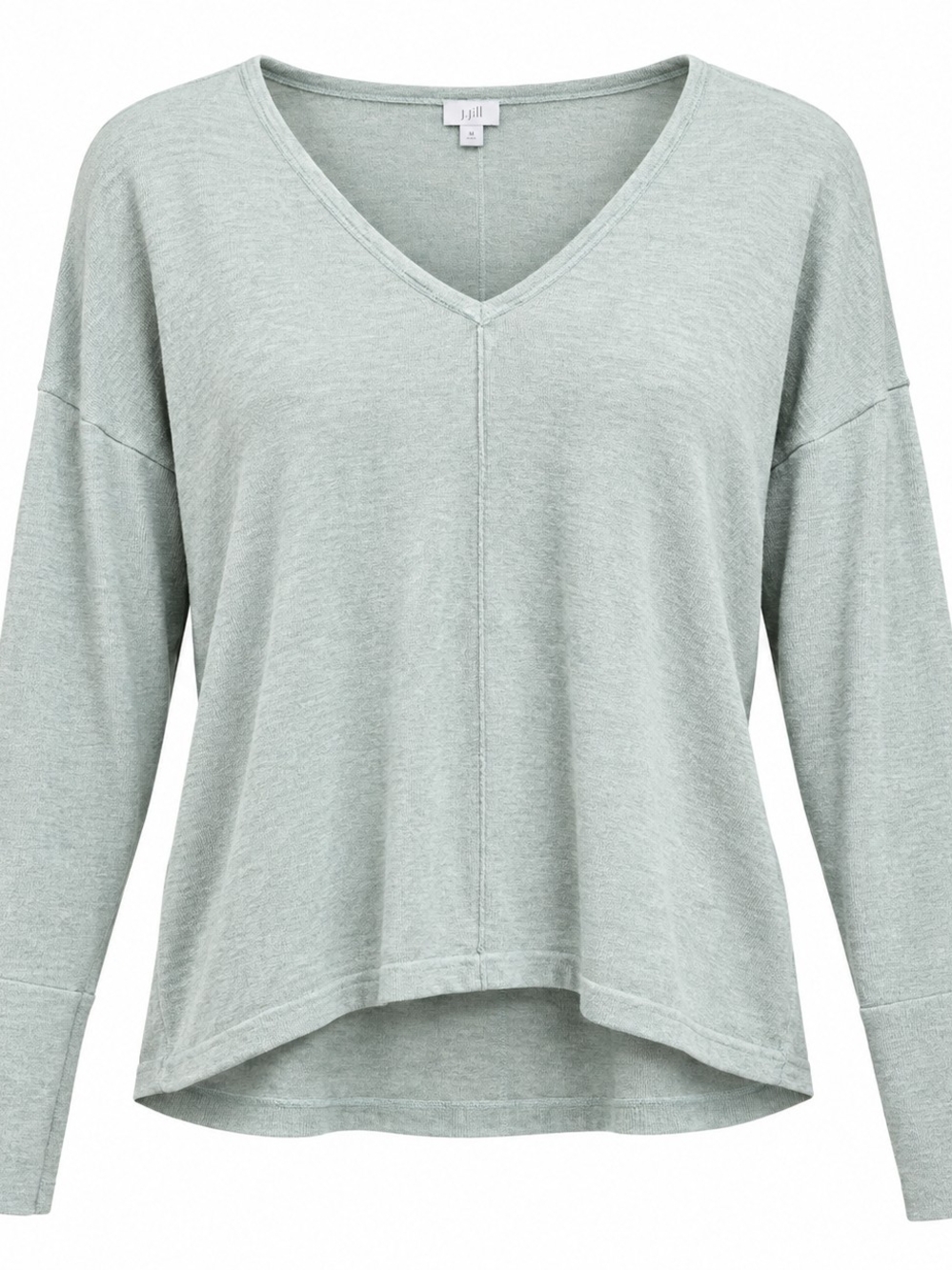 J. Jill Sage V-Neck Lightweight Pullover